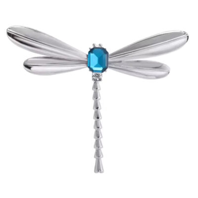 image_203 Broche libelle met metalen golven