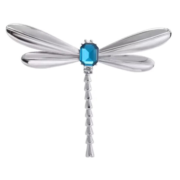 image_203 Broche libelle met metalen golven