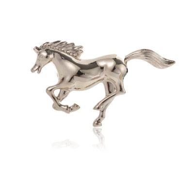 image_22 Broche met goudkleurig galopperend paard
