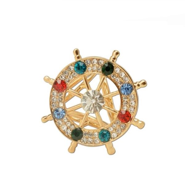 image_227 Originele broche met gouden roer