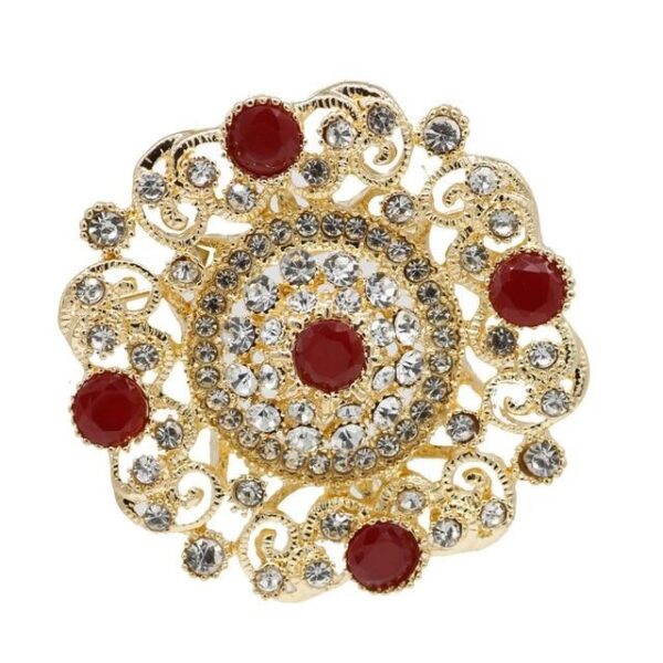 image_240 Antieke broche met strass en pailletten