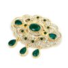 image_243 Antieke broche groen en goud