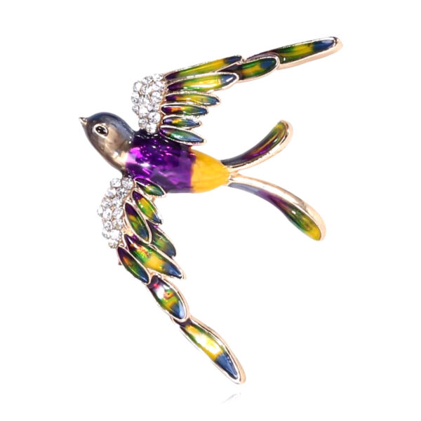 image_286 Broche met grootse wegvliegende vogel