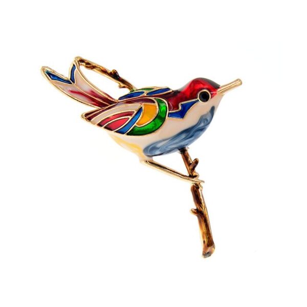 image_306 Broche kleurrijke verrassingsvogel
