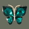 image_315 Broche met smaragdgroene vlinder