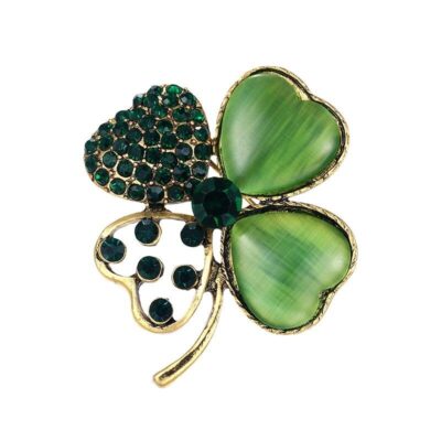 image_383 Broche met klavertje vier