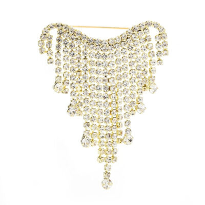 image_397 Broche met gouden hartjes en pailletten