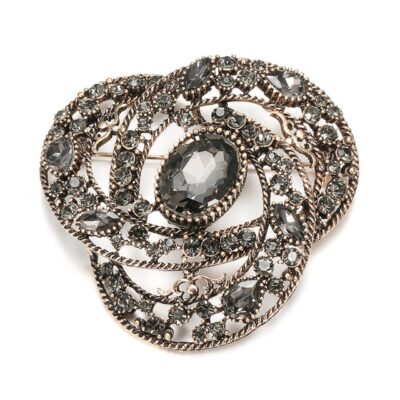 image_402 Antieke broche met gouden lint