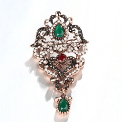 image_406 Oude broche met vintage kleuren