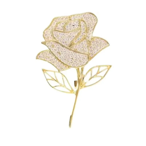 image_445 Broche met roze bloem in ducat