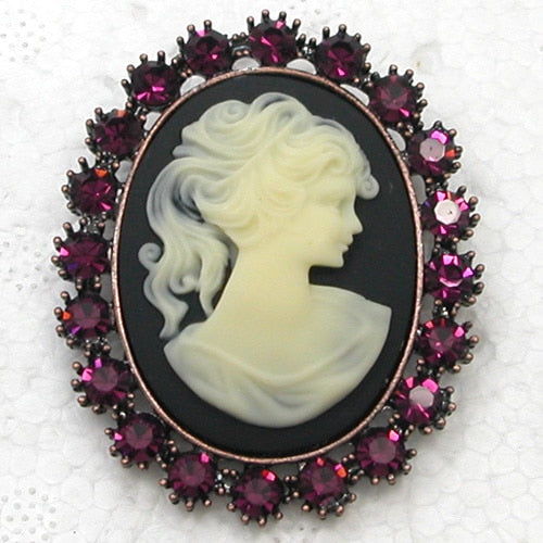 image_456 Broche met zwart-witte camee