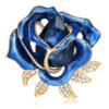 image_471 Broche met marineblauwe bloem