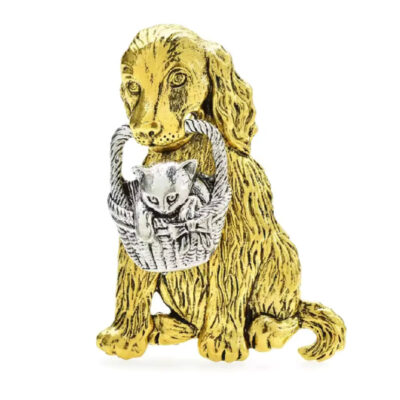 image_498 Broche met vrolijke hond
