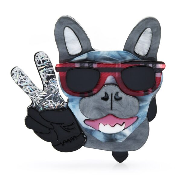 image_523 Mini ster hond broche