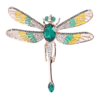 image_559 Broche libelle met groene ogen