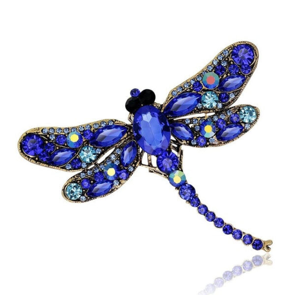 image_569 Broche libelle elektrisch blauw