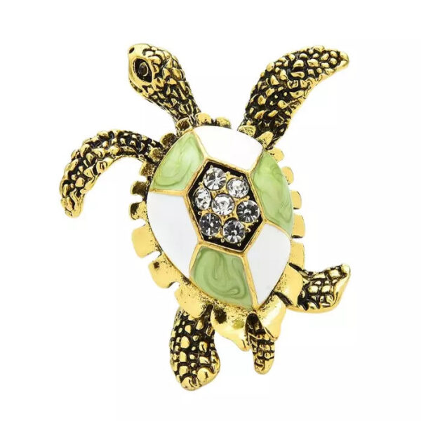 image_58 Schildpad broche met schildmuur
