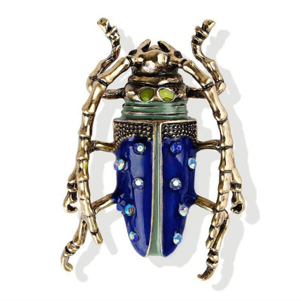 image_617 Broche met blauwe Egyptische scarabee