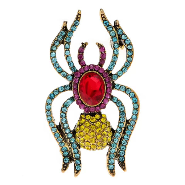 image_636 Spinnenbroche moederkoningin strass