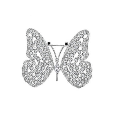 image_85 Luxe broche met zilveren vlinder